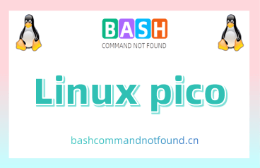 Linux pico命令教程：如何使用pico编辑文本文件（附实例和快捷键）