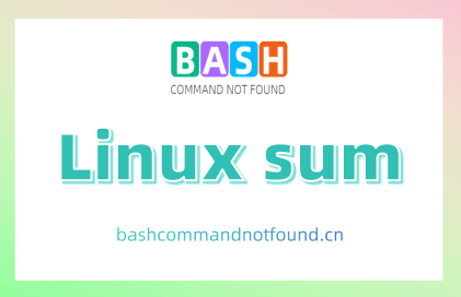 Linux sum命令教程：如何快速校验文件完整性（附案例详解和注意事项）